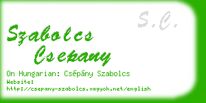 szabolcs csepany business card